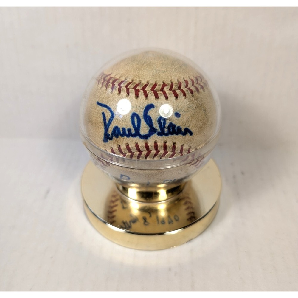 Vintage Paul Blair Signed‎ Baseball NO COA Baltimore Orioles MLB